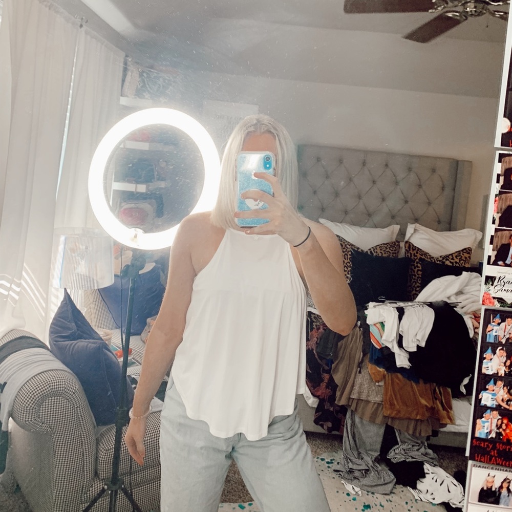 White tank top